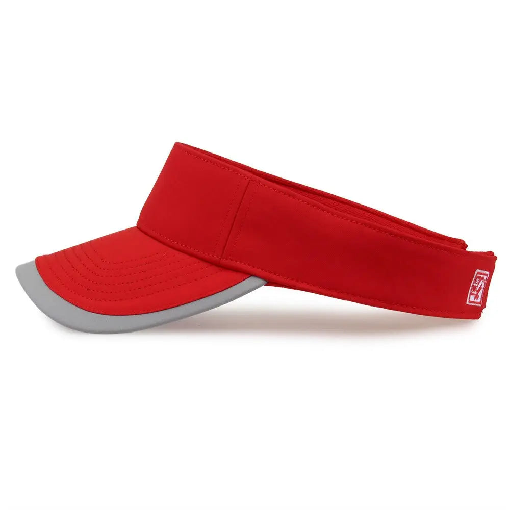 The Game GB463 Gamechanger Visor with Bill Tipping - Red Gray - Red Gray / One Size Fits Most