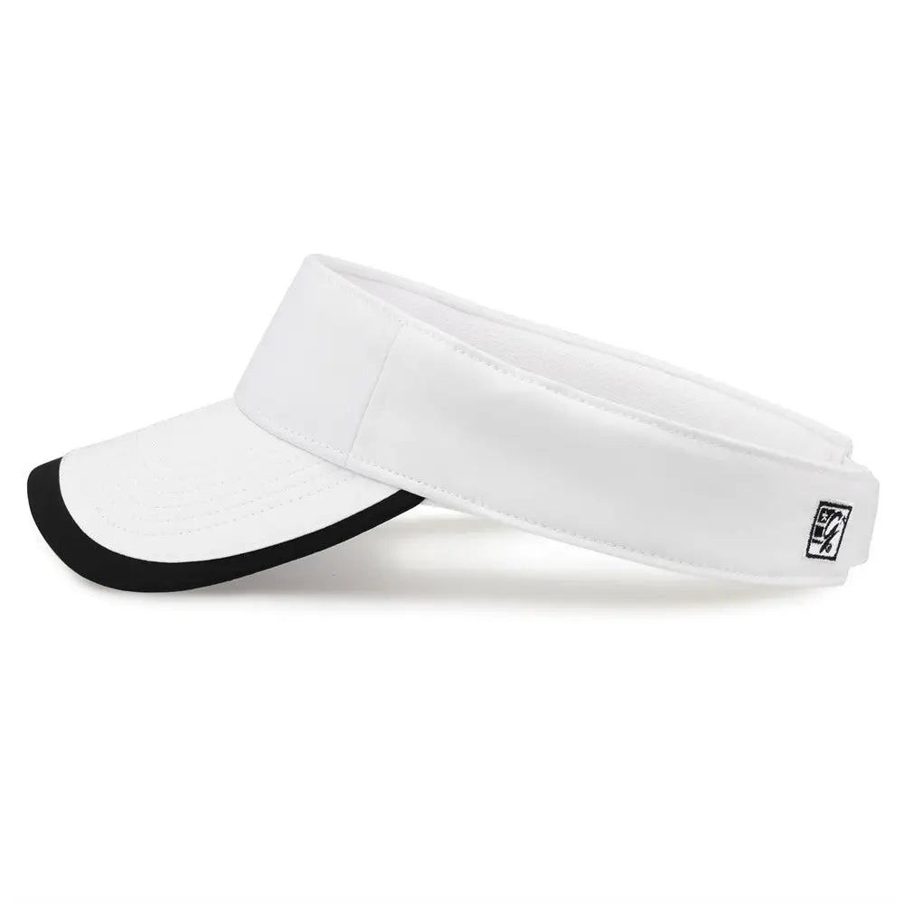 The Game GB463 Gamechanger Visor with Bill Tipping - White Black - White Black / One Size Fits Most