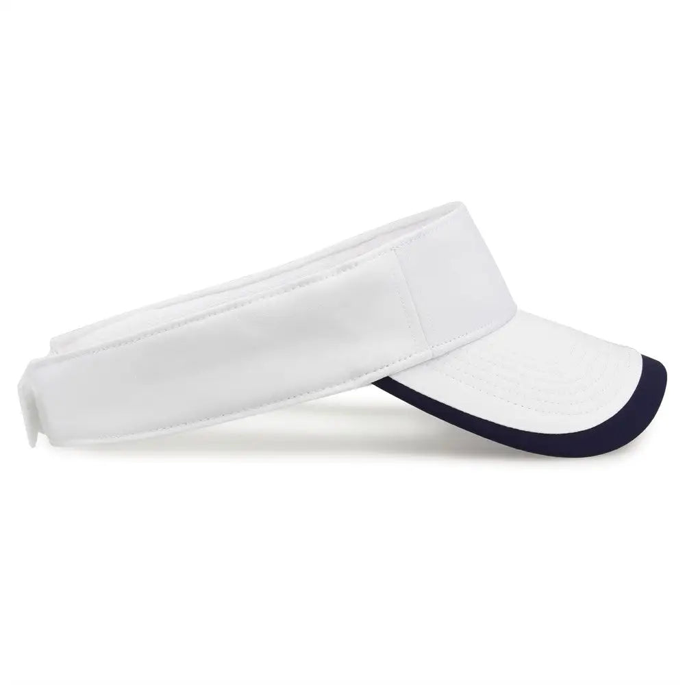 The Game GB463 Gamechanger Visor with Bill Tipping - White Navy - White Navy / One Size Fits Most