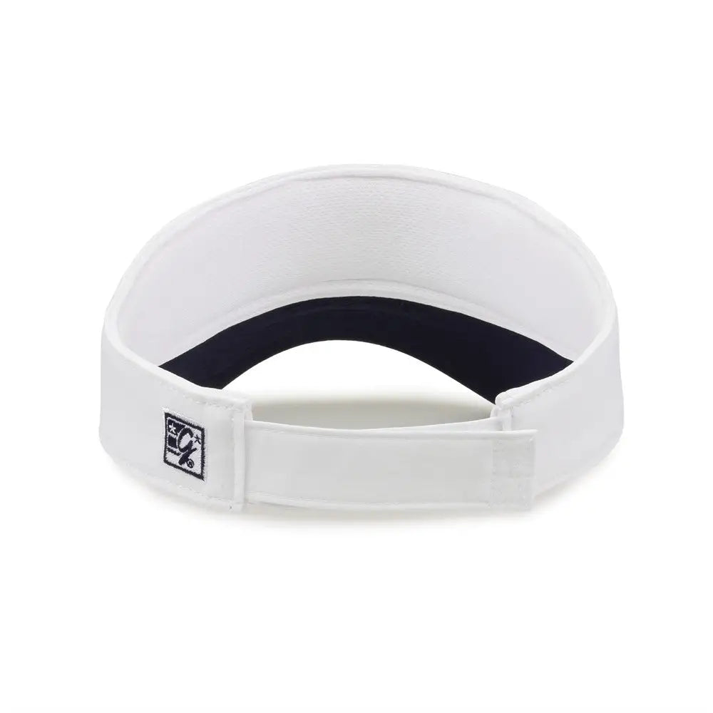 The Game GB463 Gamechanger Visor with Bill Tipping - White Navy - White Navy / One Size Fits Most