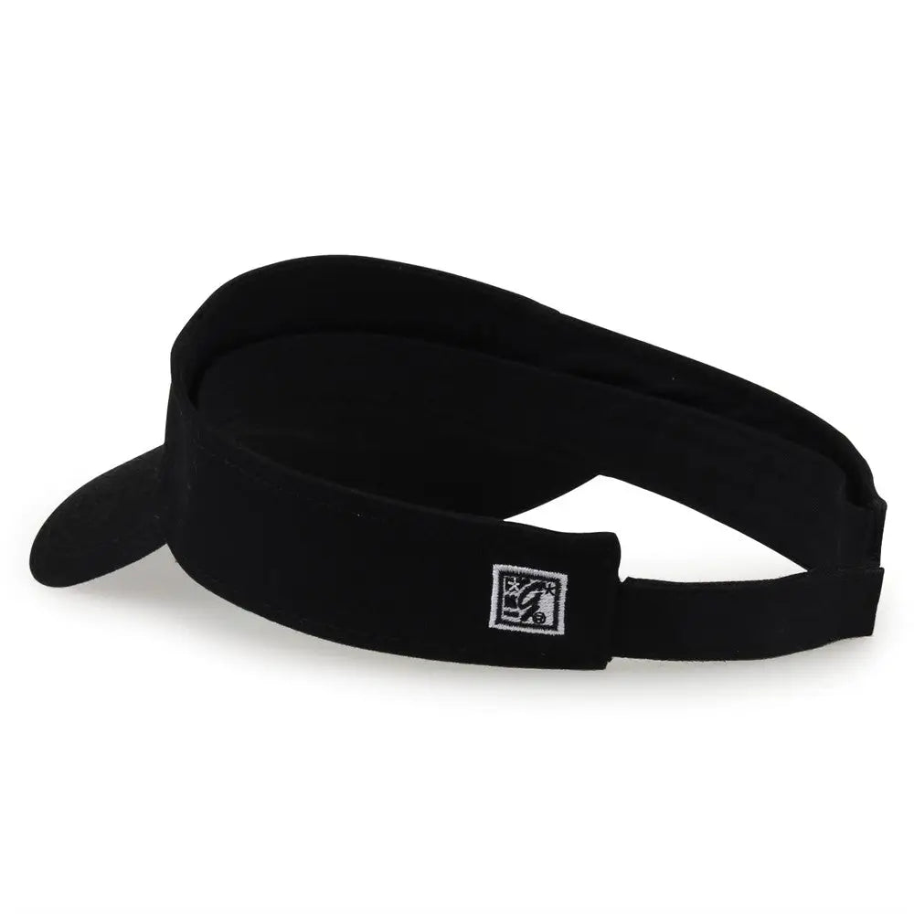 The Game GB464 Cotton Twill Visor - Black - Black / One Size Fits Most