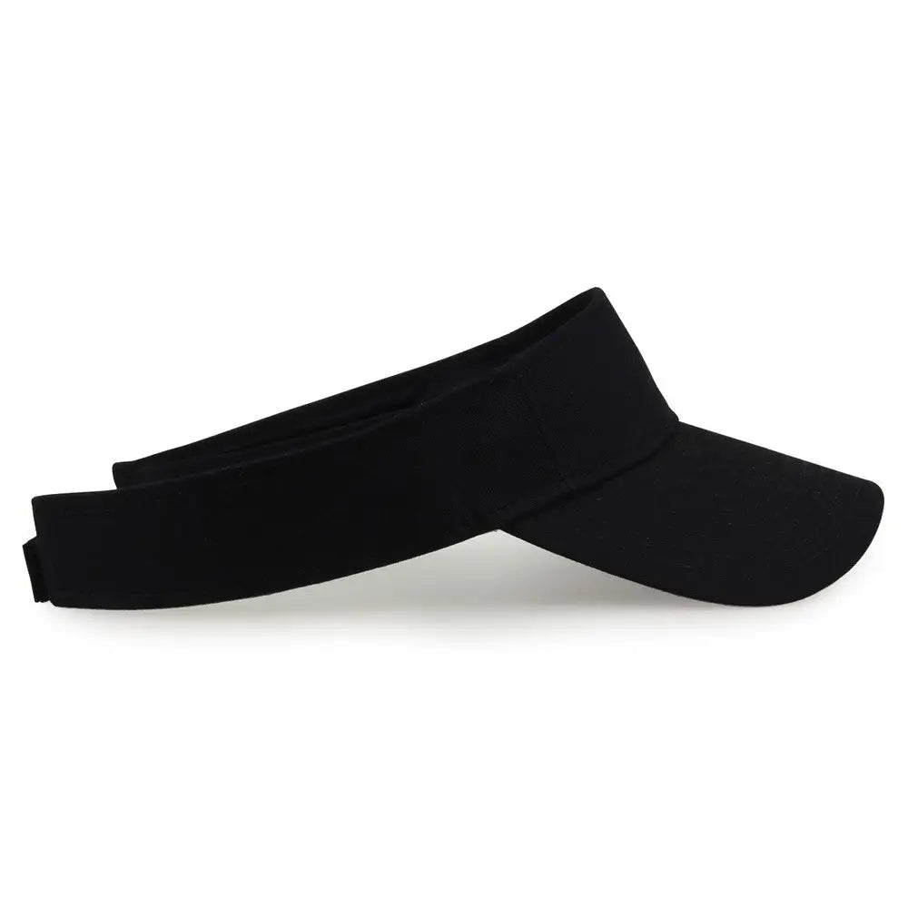 The Game GB464 Cotton Twill Visor - Black - Black / One Size Fits Most