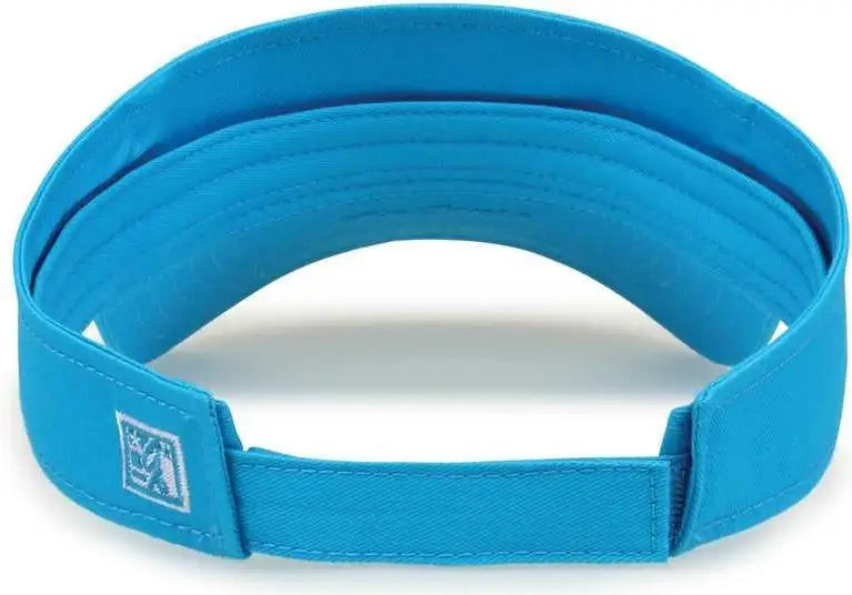 The Game GB464 Cotton Twill Visor - Blue Taffy - Columia Blue / One Size Fits Most
