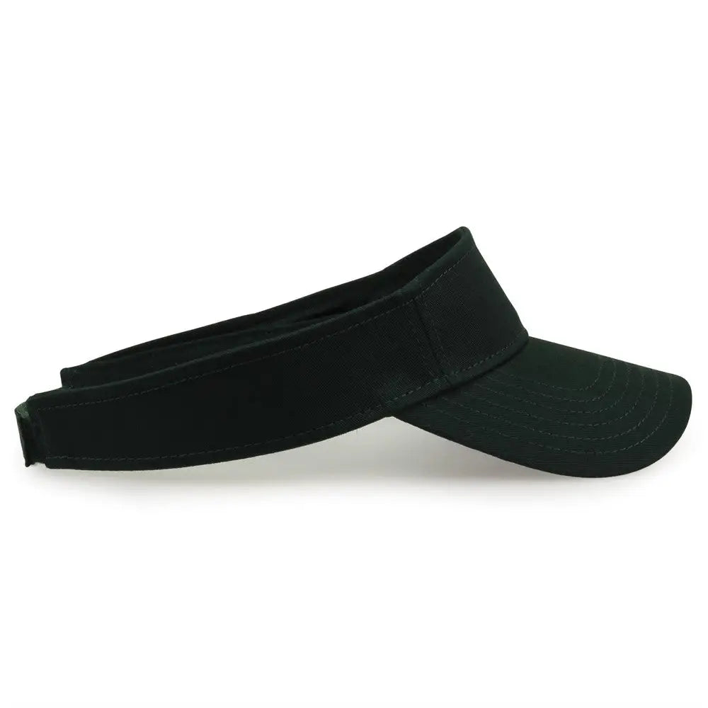 The Game GB464 Cotton Twill Visor - Dark Green - Forest / One Size Fits Most