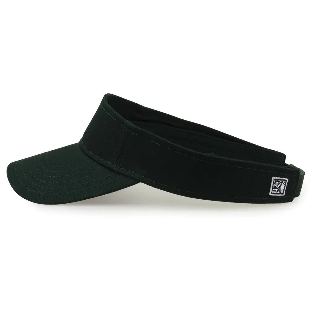 The Game GB464 Cotton Twill Visor - Dark Green - Forest / One Size Fits Most