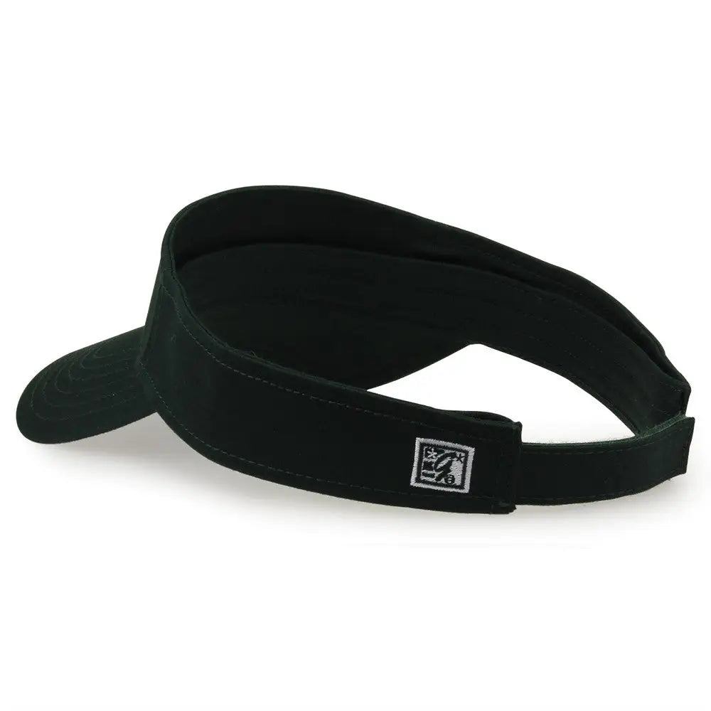 The Game GB464 Cotton Twill Visor - Dark Green - Forest / One Size Fits Most