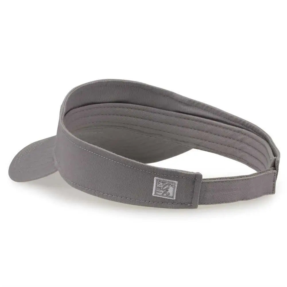 The Game GB464 Cotton Twill Visor - Gray - Gray / One Size Fits Most