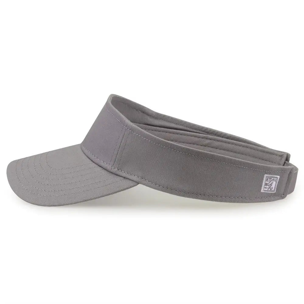 The Game GB464 Cotton Twill Visor - Gray - Gray / One Size Fits Most
