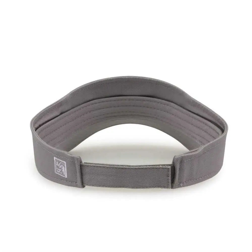 The Game GB464 Cotton Twill Visor - Gray - Gray / One Size Fits Most
