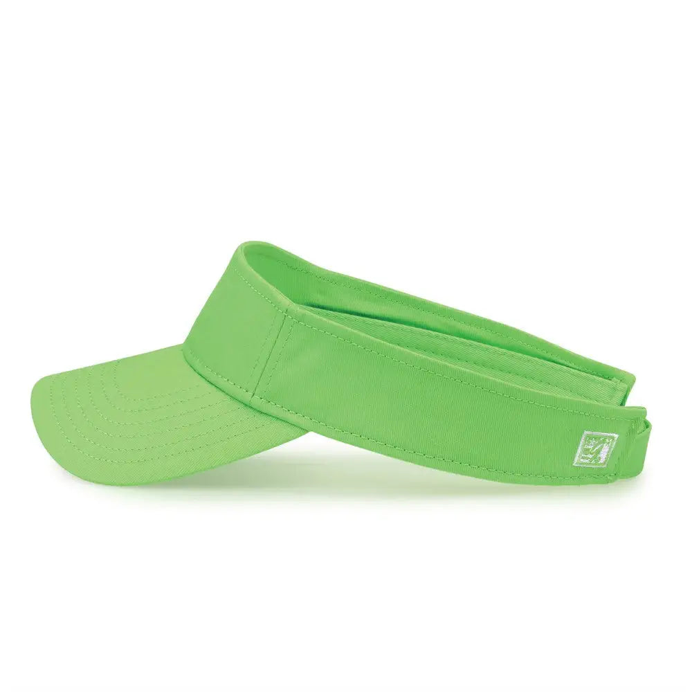 The Game GB464 Cotton Twill Visor - Lime - Lime / One Size Fits Most