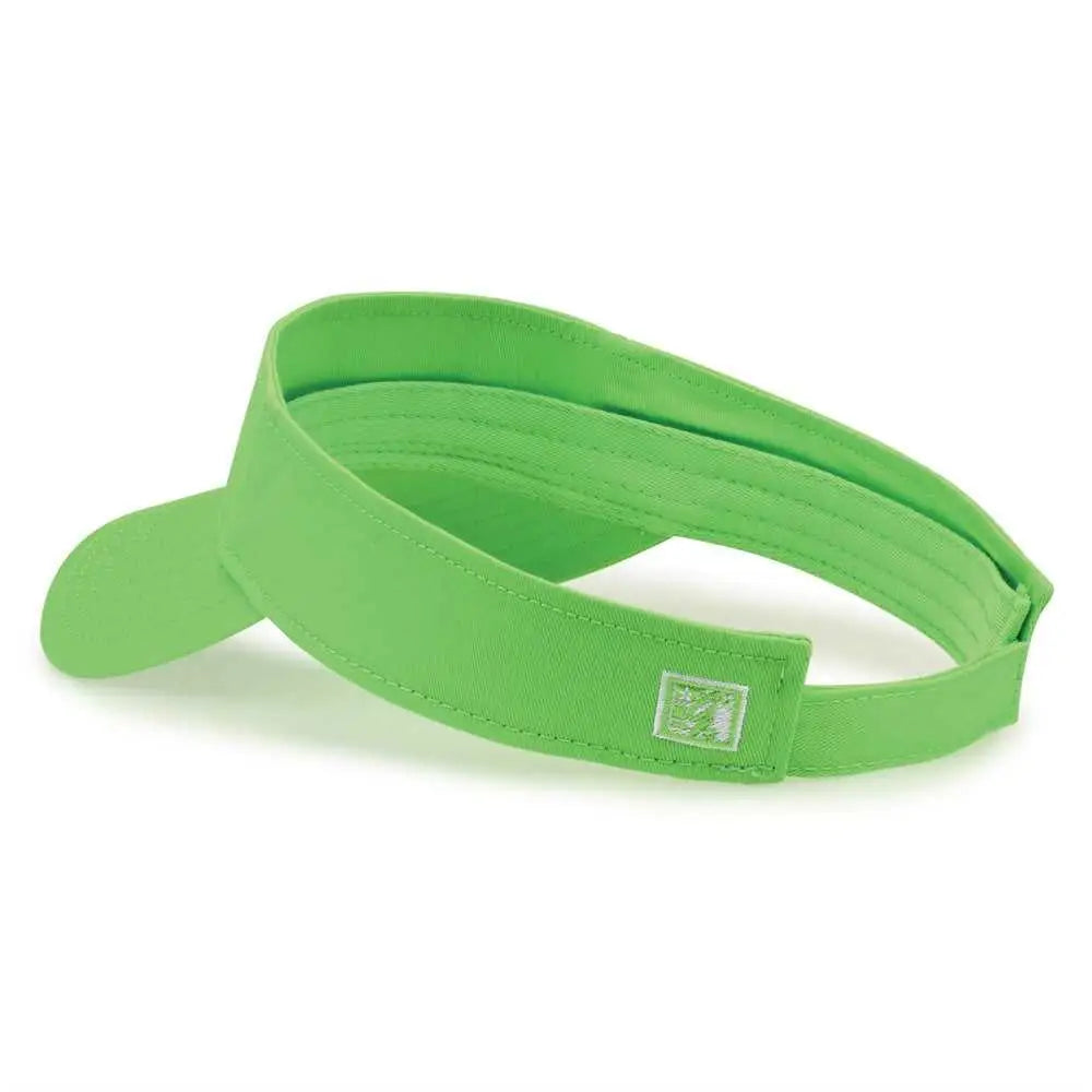 The Game GB464 Cotton Twill Visor - Lime - Lime / One Size Fits Most