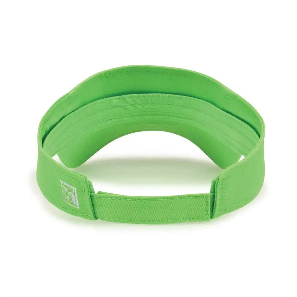 The Game GB464 Cotton Twill Visor - Lime - Lime / One Size Fits Most