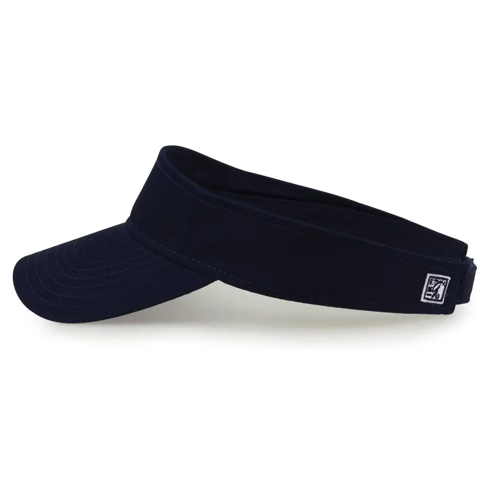 The Game GB464 Cotton Twill Visor - Navy - Navy / One Size Fits Most