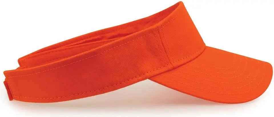 The Game GB464 Cotton Twill Visor - Orange - Orange / One Size Fits Most