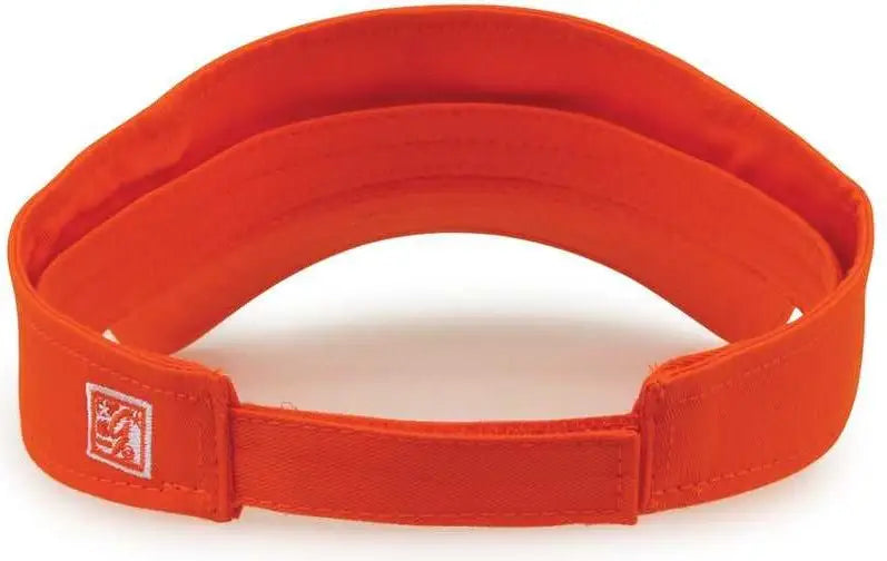 The Game GB464 Cotton Twill Visor - Orange - Orange / One Size Fits Most