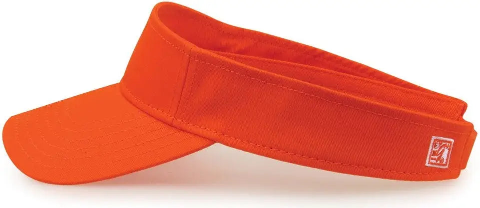 The Game GB464 Cotton Twill Visor - Orange - Orange / One Size Fits Most