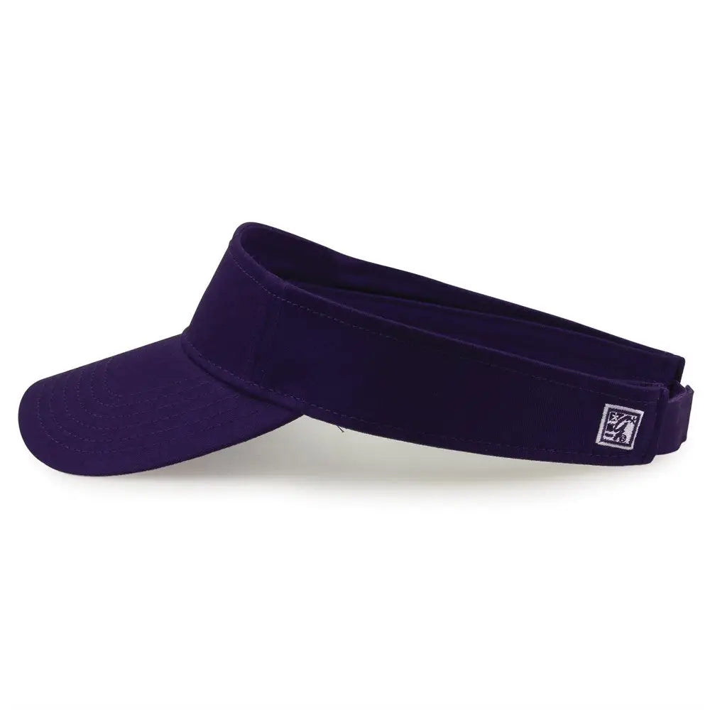 The Game GB464 Cotton Twill Visor - Purple - Purple / One Size Fits Most