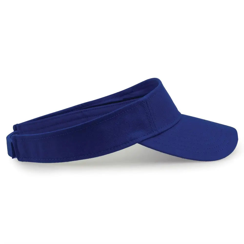 The Game GB464 Cotton Twill Visor - Royal - Royal / One Size Fits Most