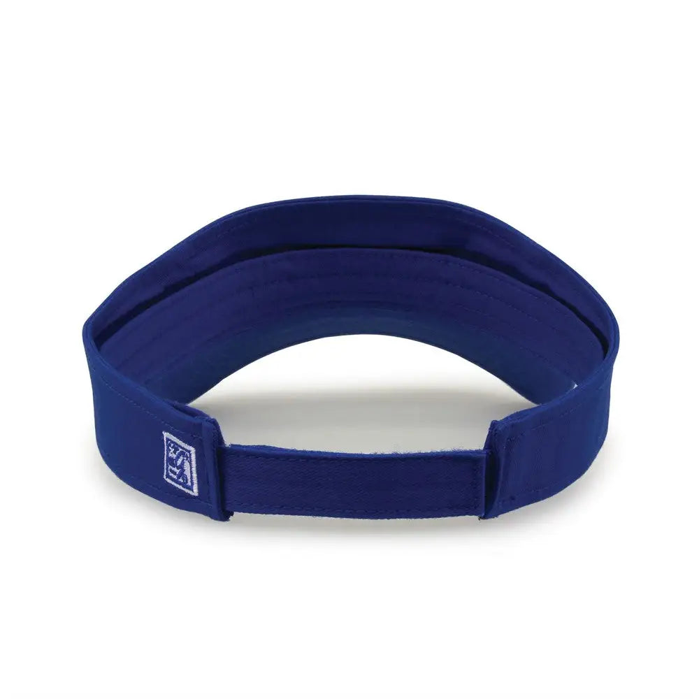 The Game GB464 Cotton Twill Visor - Royal - Royal / One Size Fits Most