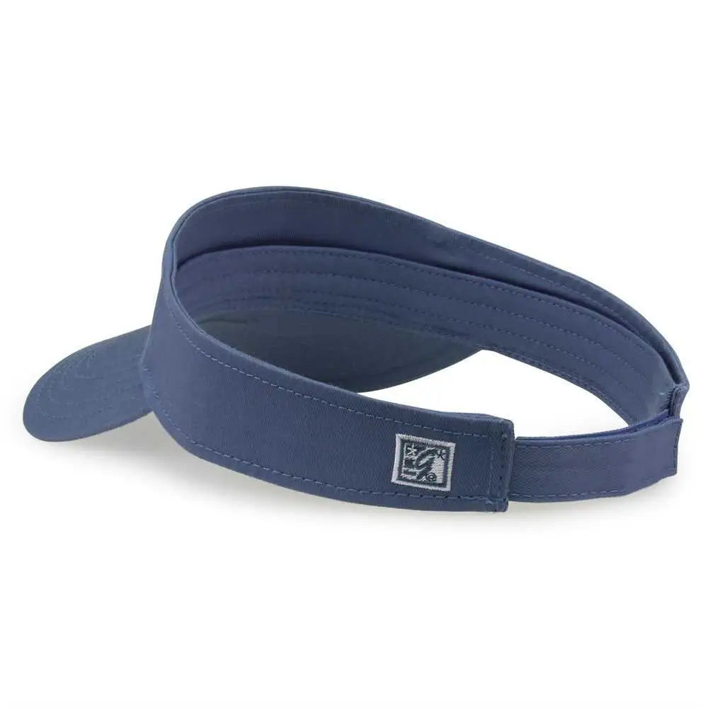 The Game GB464 Cotton Twill Visor - Sea Blue - Blue / One Size Fits Most