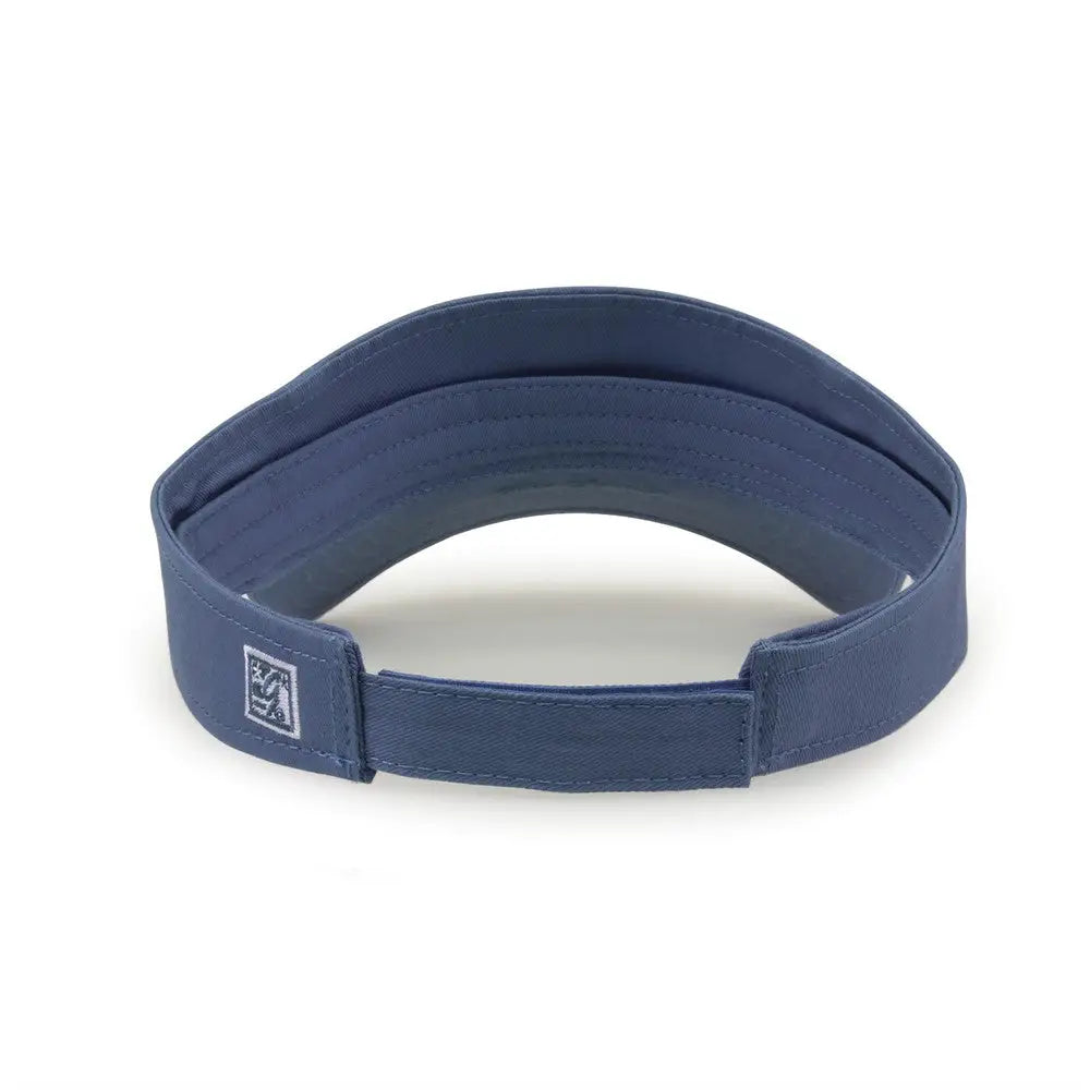 The Game GB464 Cotton Twill Visor - Sea Blue - Blue / One Size Fits Most