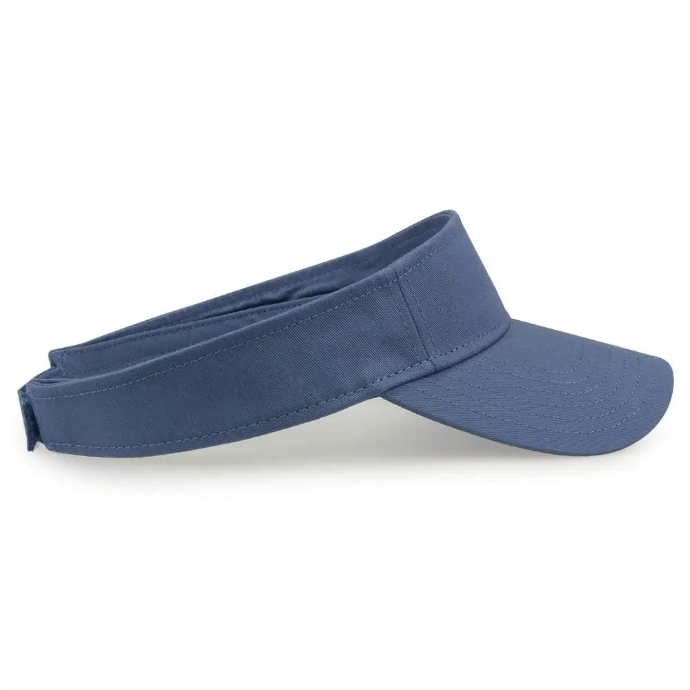 The Game GB464 Cotton Twill Visor - Sea Blue - Blue / One Size Fits Most