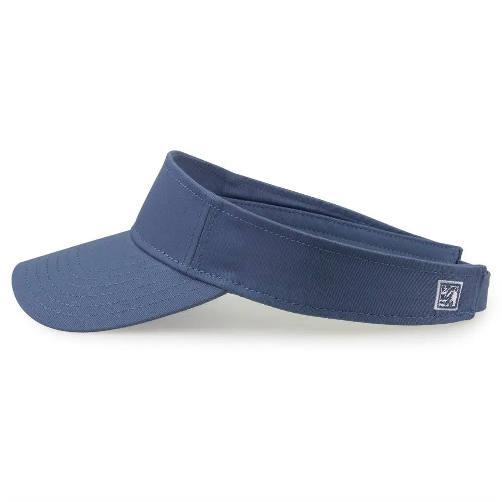 The Game GB464 Cotton Twill Visor - Sea Blue - Blue / One Size Fits Most