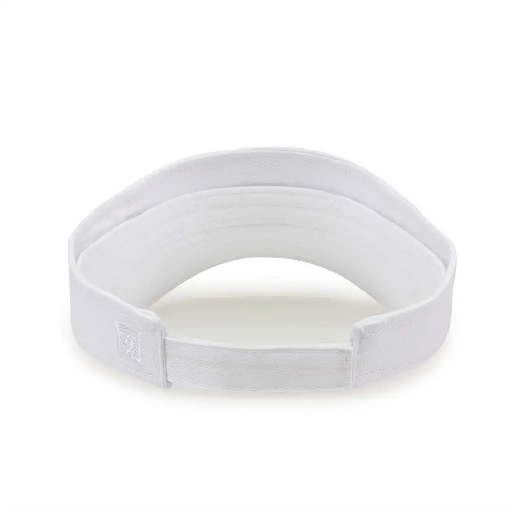 The Game GB464 Cotton Twill Visor - White - White / One Size Fits Most