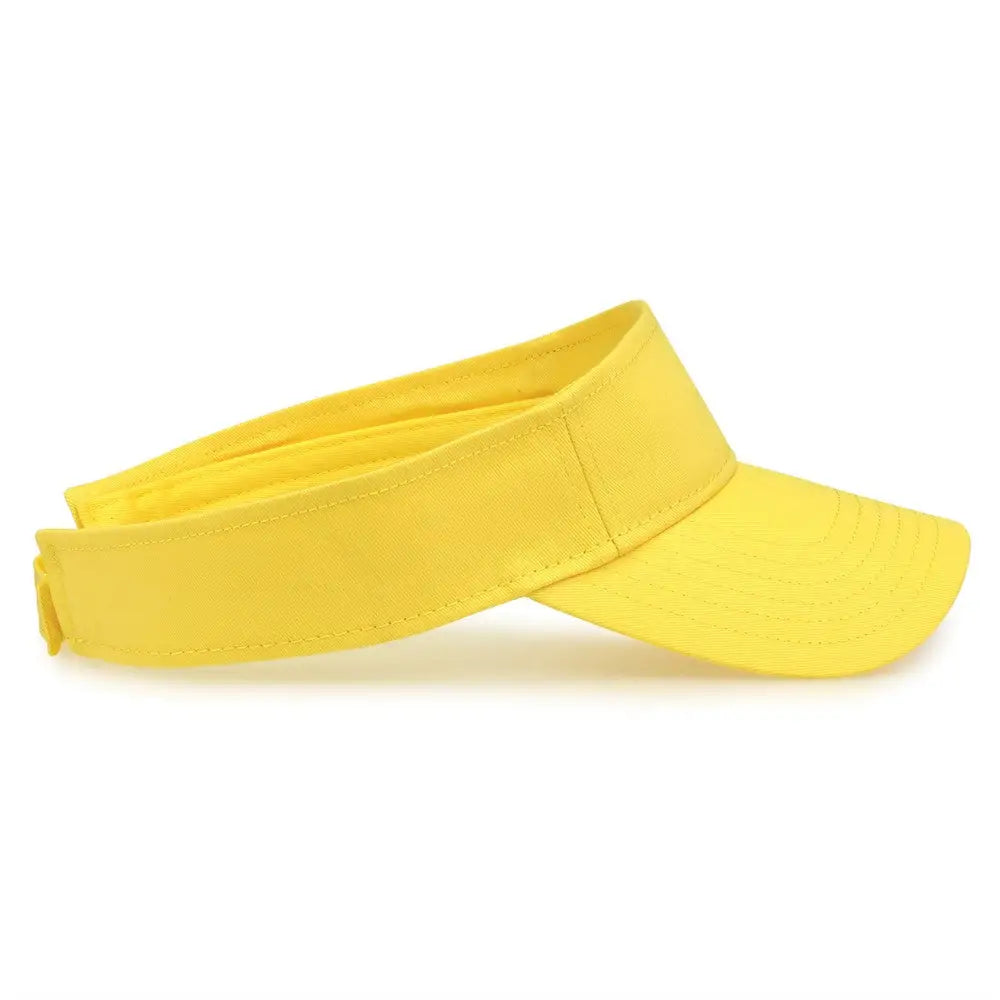 The Game GB464 Cotton Twill Visor - Yellow - Yellow / One Size Fits Most
