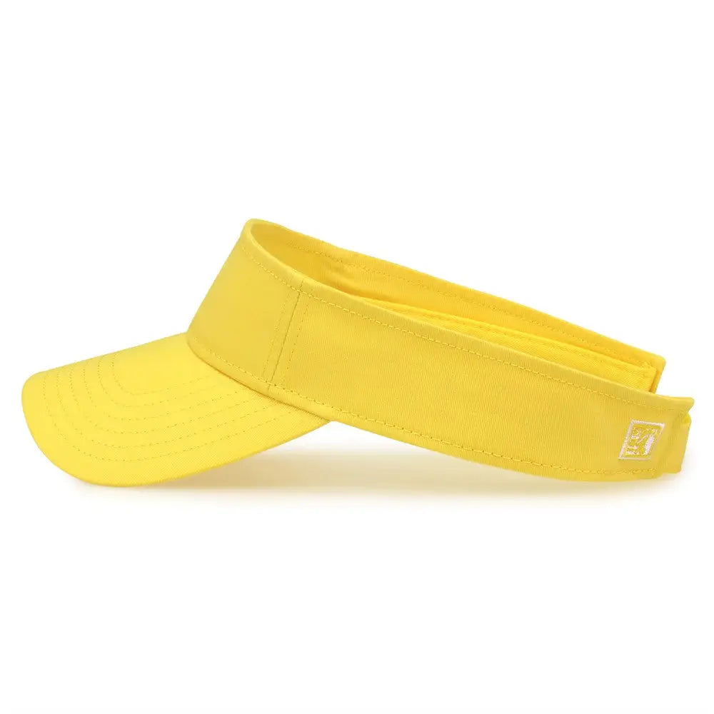 The Game GB464 Cotton Twill Visor - Yellow - Yellow / One Size Fits Most