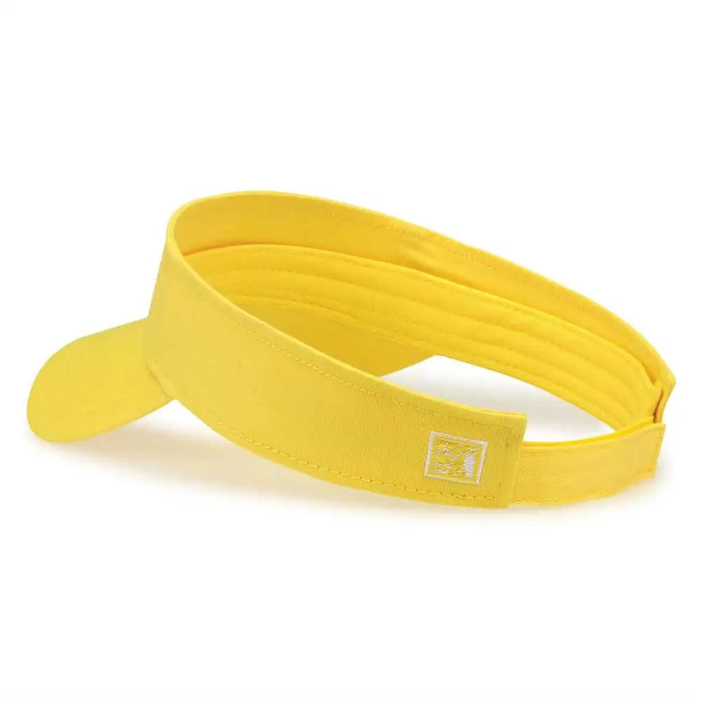 The Game GB464 Cotton Twill Visor - Yellow - Yellow / One Size Fits Most
