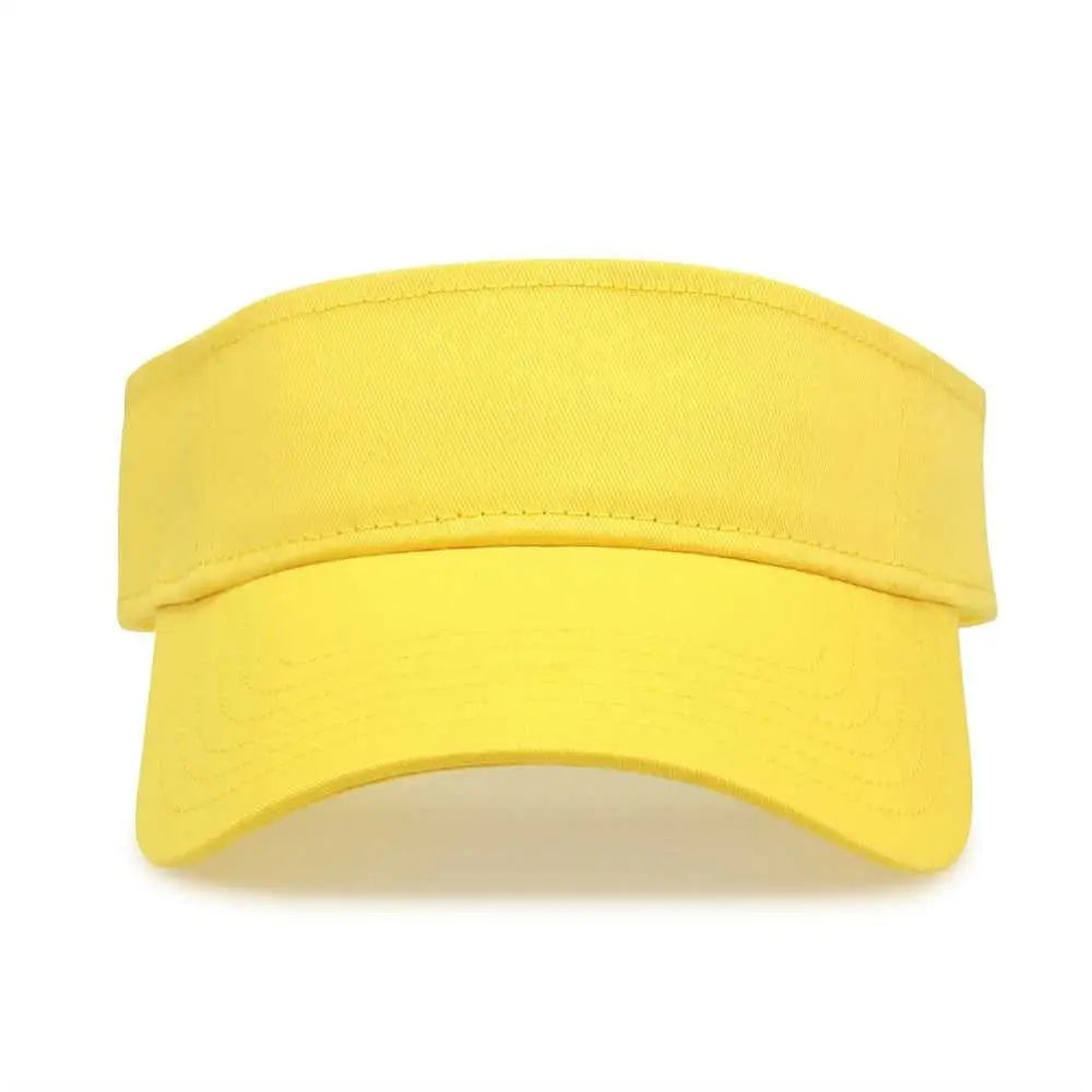 The Game GB464 Cotton Twill Visor - Yellow - Yellow / One Size Fits Most
