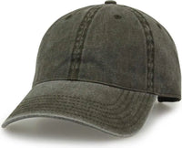 The Game GB465 Pigment Dyed Twill Cap - Army Green - Olive / One Size Fits Most