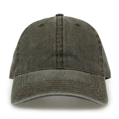 The Game GB465 Pigment Dyed Twill Cap - Army Green - Olive / One Size Fits Most