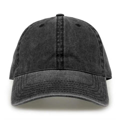 The Game GB465 Pigment Dyed Twill Cap - Black - Black / One Size Fits Most