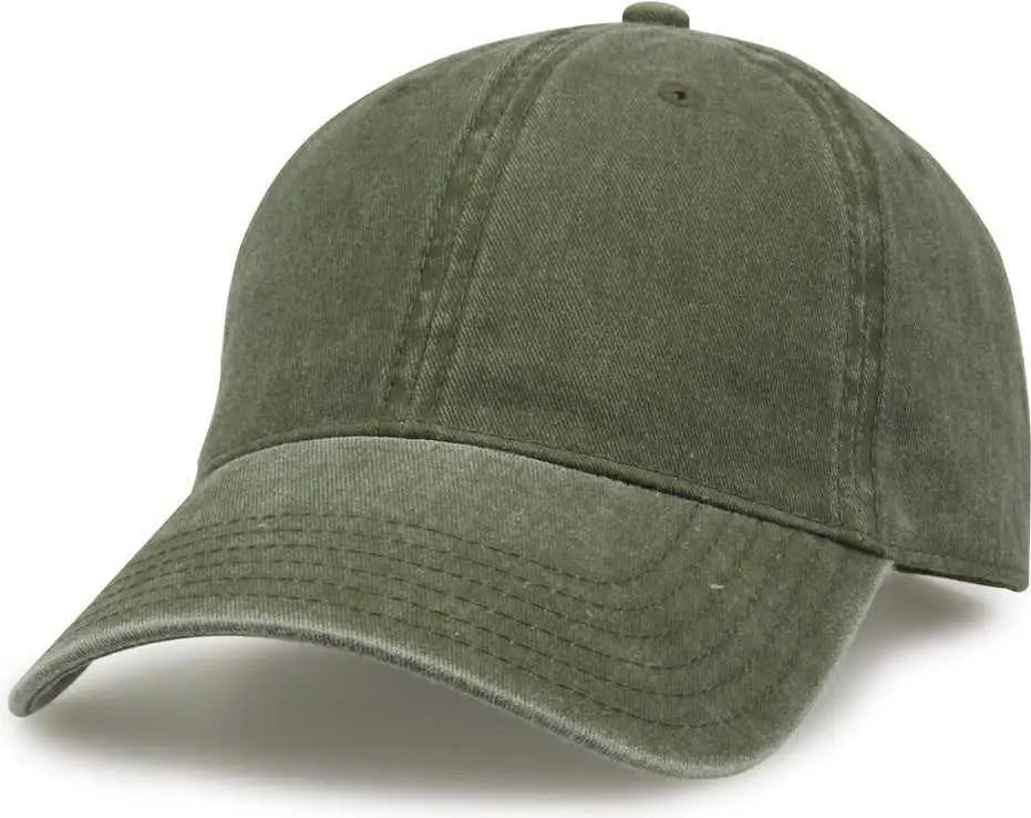 The Game GB465 Pigment Dyed Twill Cap - Light Olive - Olive / One Size Fits Most