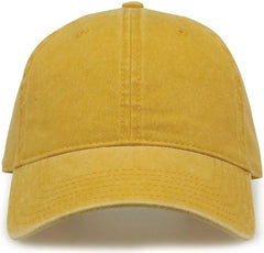 The Game GB465 Pigment Dyed Twill Cap - Mustard - Gold / One Size Fits Most