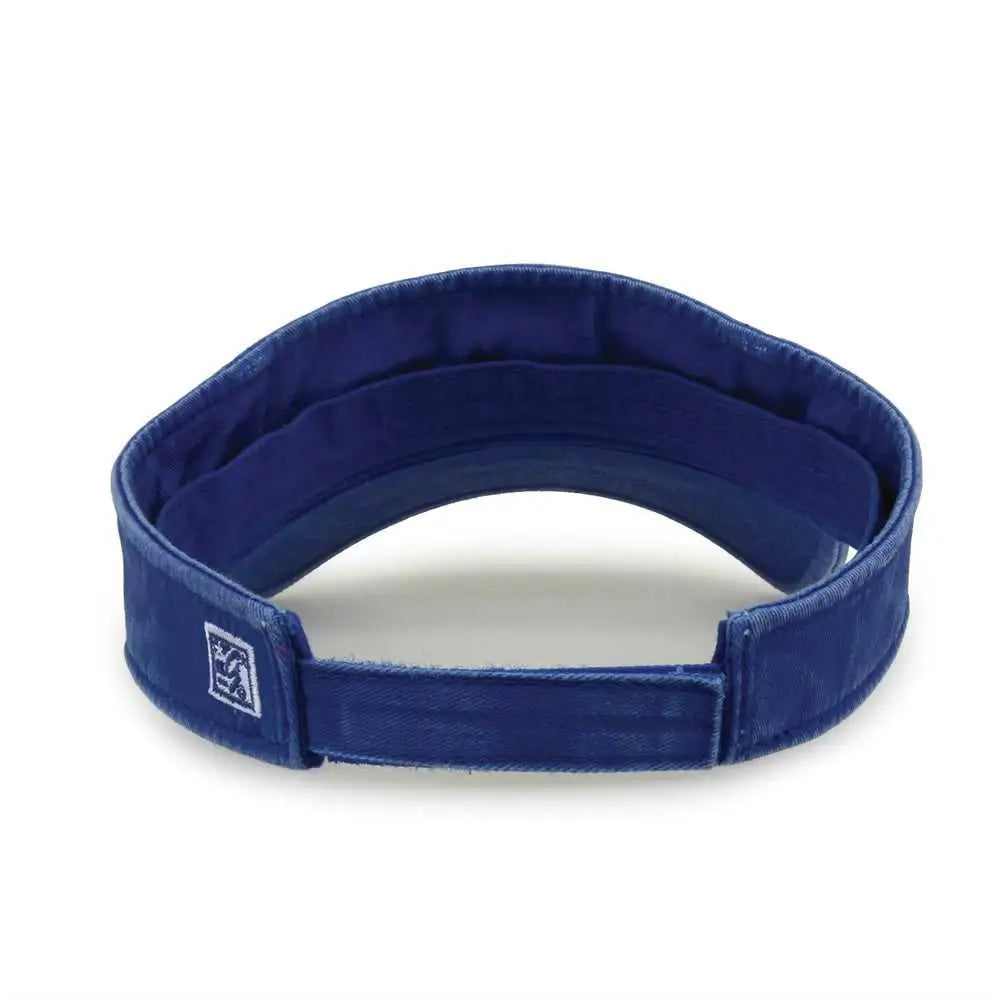The Game GB466 Pigment Dyed Twill Visor - Royal - Royal / One Size Fits Most