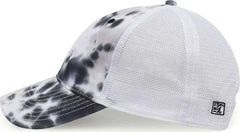 The Game GB470 Lido Tie-Dyed Trucker Cap - Greyscale - Multi-colored / 6 5/8’’ - 7 5/8’’