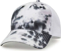 The Game GB470 Lido Tie-Dyed Trucker Cap - Greyscale - Multi-colored / 6 5/8’’ - 7 5/8’’