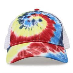 The Game GB470 Lido Tie-Dyed Trucker Cap - Rainbow - Multi-colored / 6 5/8’’ - 7 5/8’’