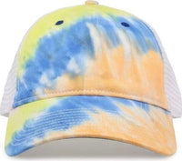 The Game GB470 Lido Tie-Dyed Trucker Cap - Sunrise - Multi-colored / 6 5/8’’ - 7 5/8’’