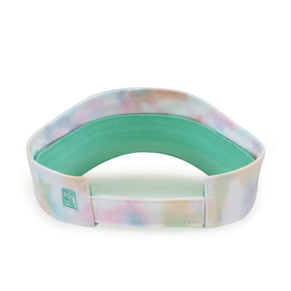 The Game GB471 Relaxed Tie Dye and Trucker Mesh Visor - Sorbet Tie Dye - Multi Colored / One Size Fits Most
