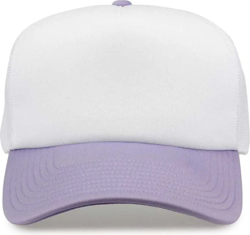 The Game GB473 Foam Front Trucker Cap - Lavender - Purple / One Size Fits Most