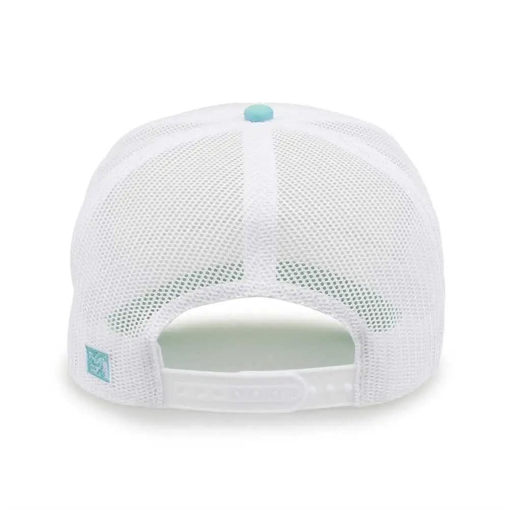 The Game GB473 Foam Front Trucker Cap - White Gumdrop - White Mint / One Size Fits Most