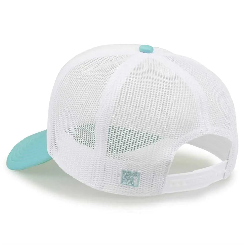 The Game GB473 Foam Front Trucker Cap - White Gumdrop - White Mint / One Size Fits Most