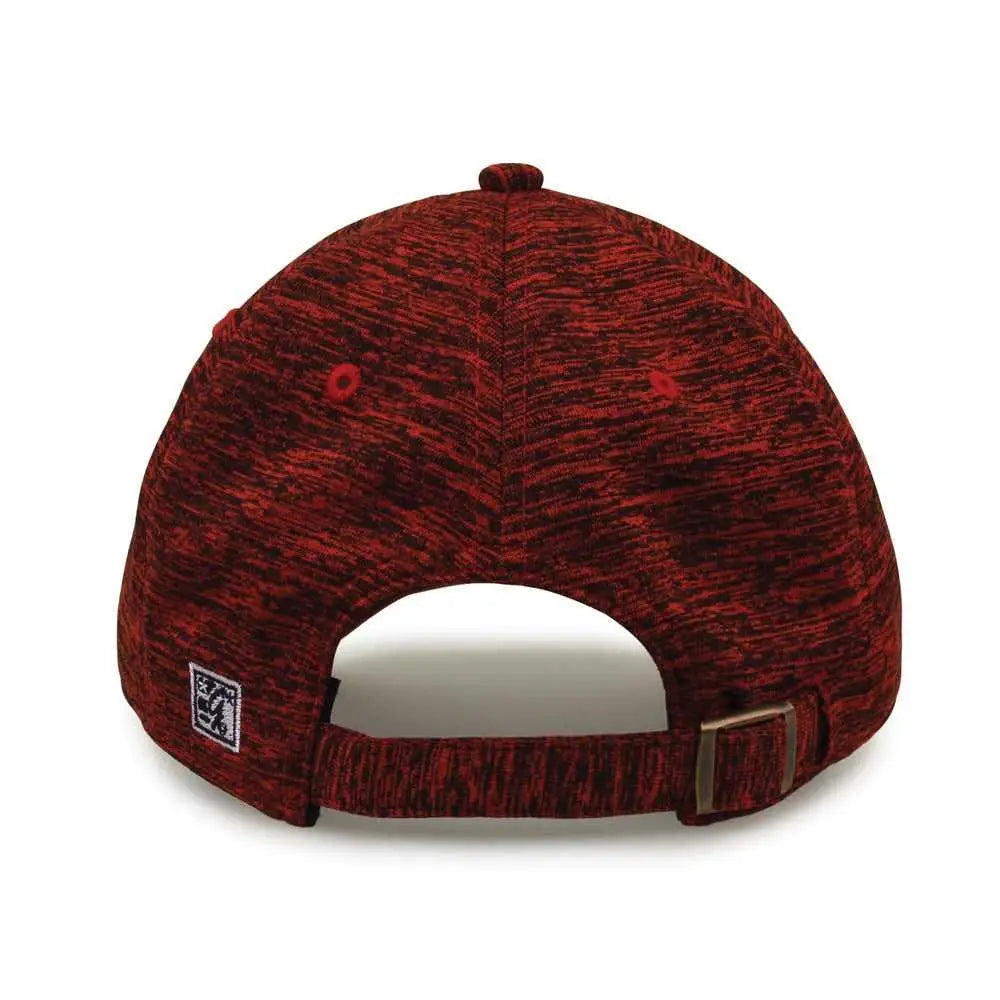The Game GB477 Peppered Heather Cap - Red - Red / One Size Fits Most