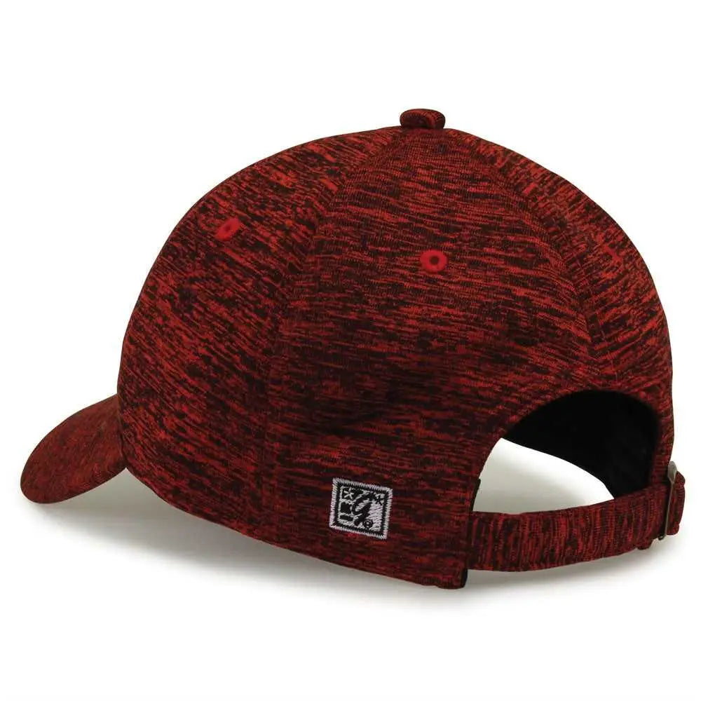 The Game GB477 Peppered Heather Cap - Red - Red / One Size Fits Most