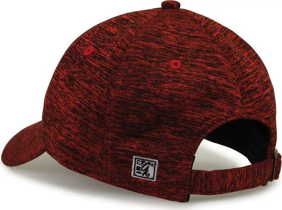 The Game GB477 Peppered Heather Cap - Red - Red / One Size Fits Most