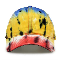 The Game GB482 Asbury Tie-Dyed Twill Cap - Black Rainbow - Multi-colored / 6 5/8’’ - 7 5/8’’